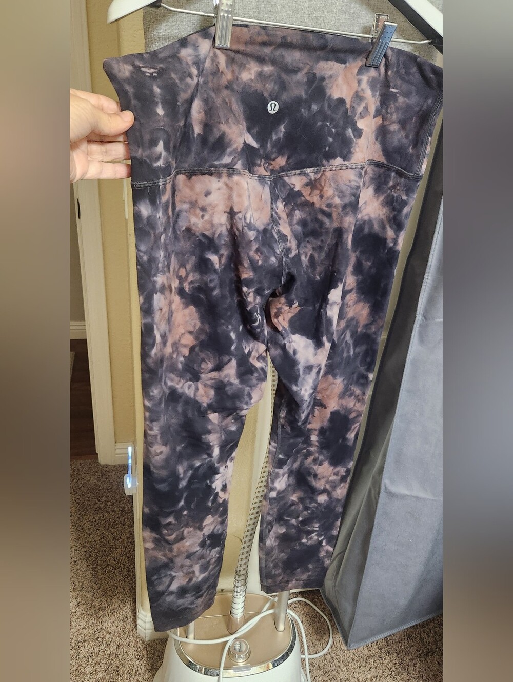 Lululemon Align Pant 25" *Diamond Dye Graphite Grey Pink Pastel Size 14 - Picture 6 of 9